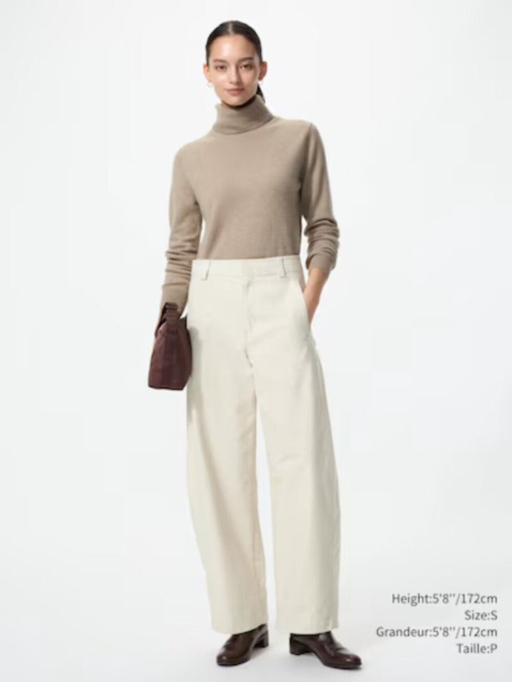 Uniqlo Jersey Barrel Pants - Natural - Women's Small